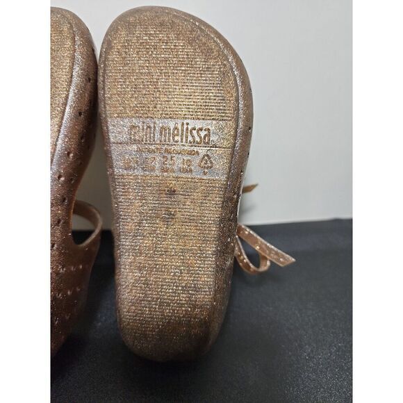 MINI MELISSA Ultragirl Glitter Shoes Size 10 - Picture 7 of 8